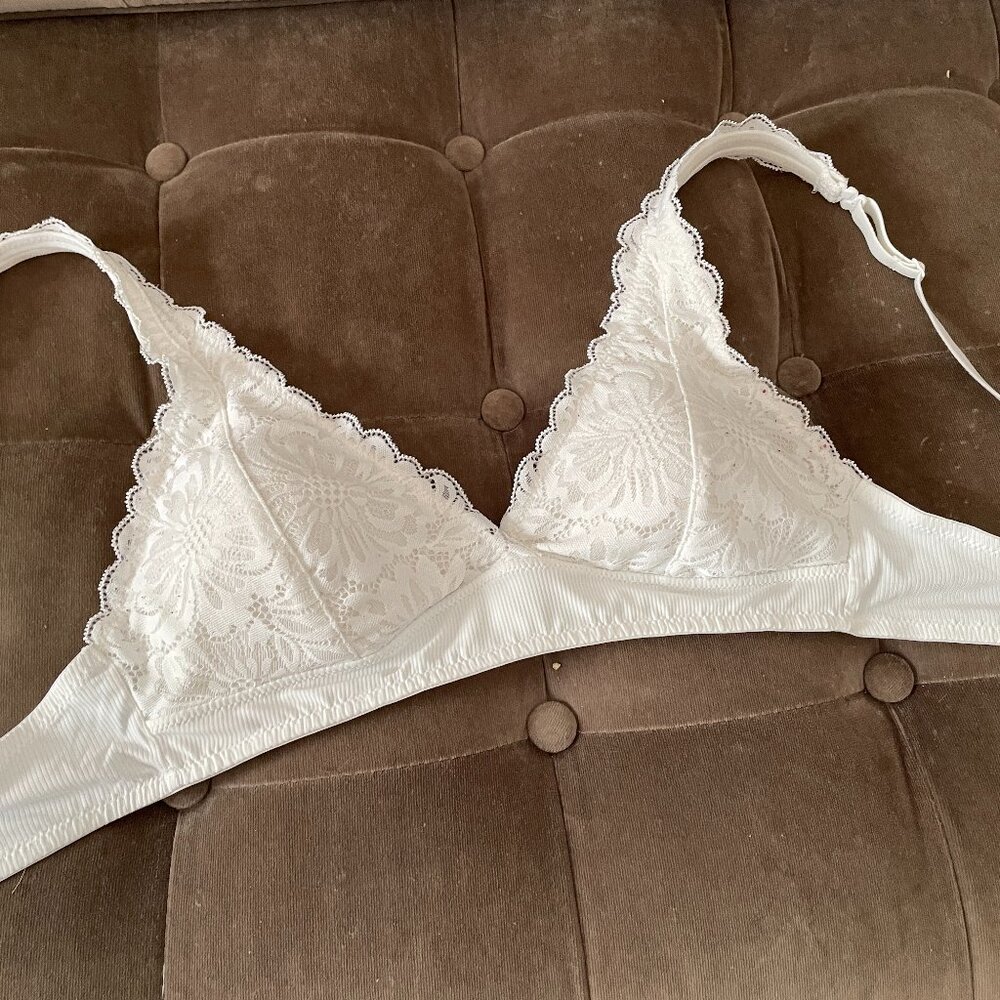 White Lacy Bralette